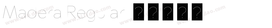 Madera Regular字体转换
